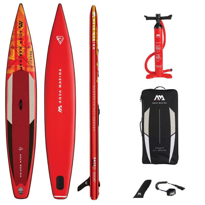 Aqua Marina Race 12'6" Inflatable Stand Up Paddleboard Package