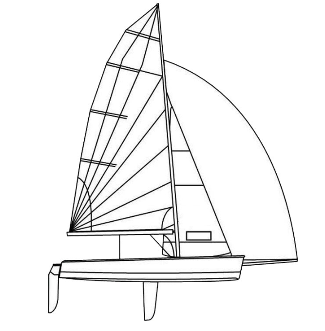 Sailboats Heavy Duty Training Main Sail Compatible With Laser 2000