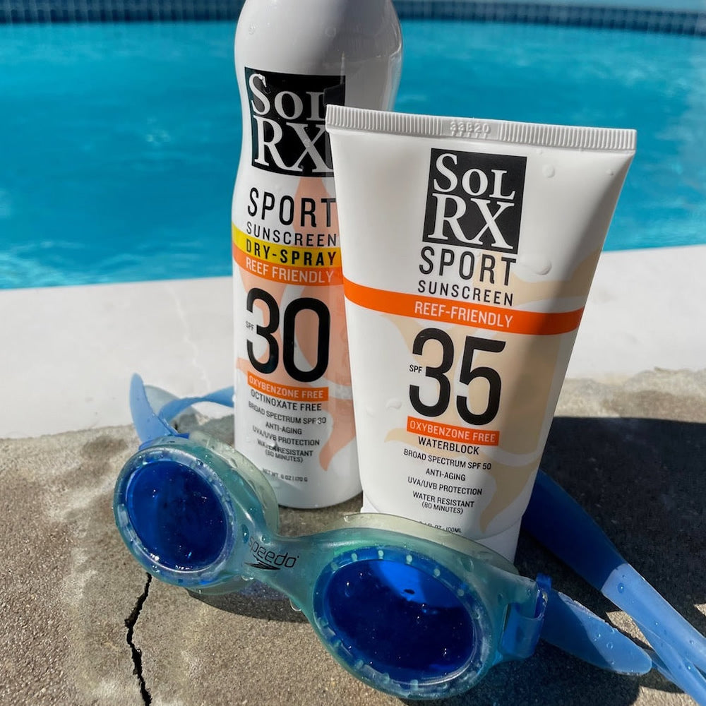 SolRX Sport Sun Cream Sunscreen Water Resistant was Prosport SPF 35 100ml