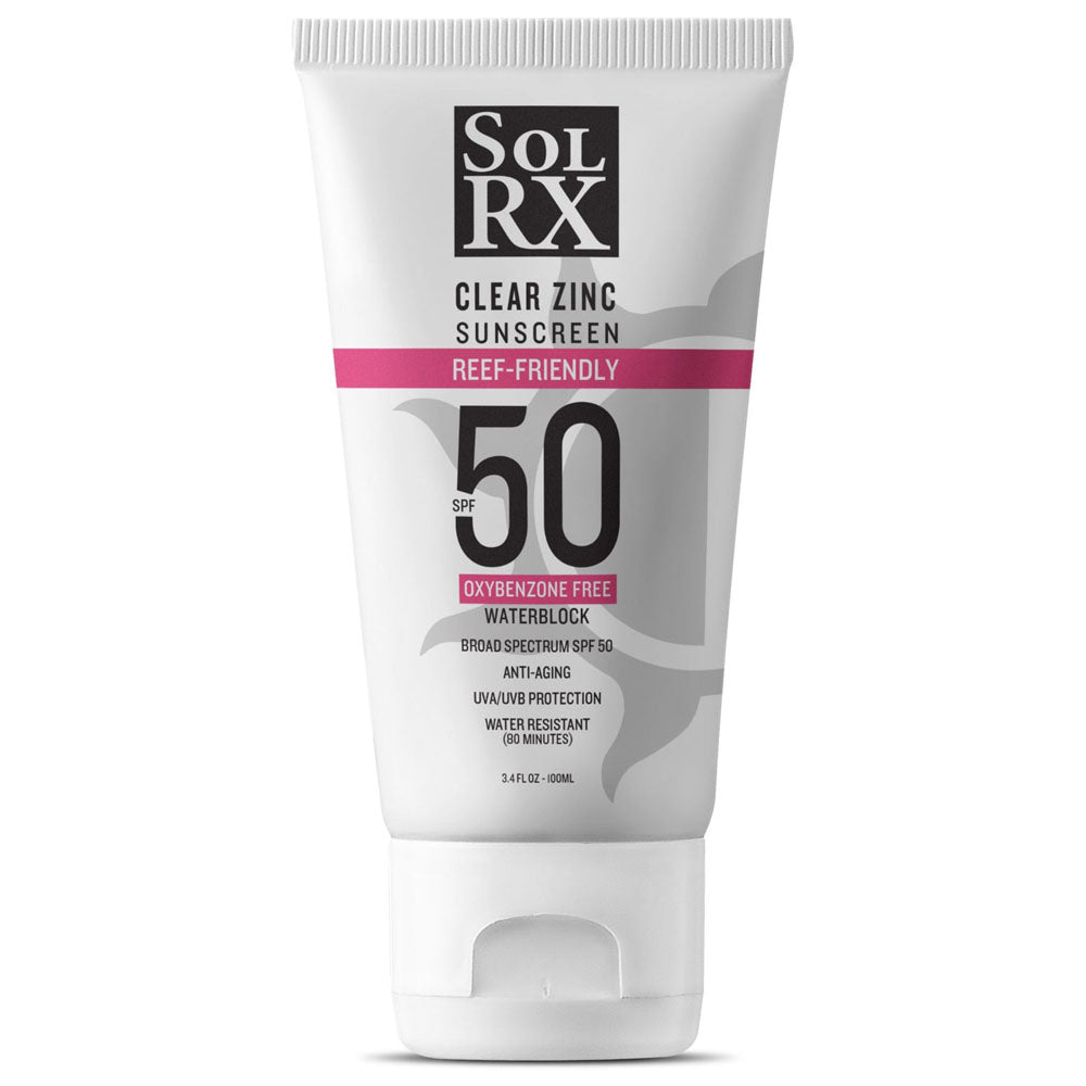 SolRX Mineral Zinc Sun Cream Sunscreen Water Resistant was Prosport SPF 50 100ml