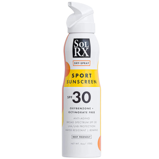 SolRX Sport Spray Sun Cream Sunscreen Water Resistant SPF 30 170ml