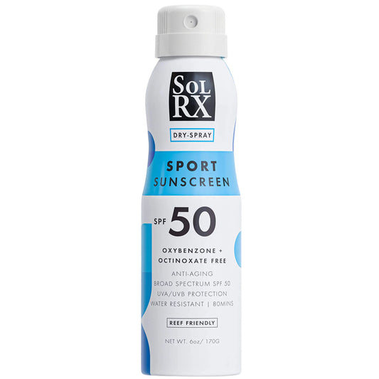 SolRX Sport Spray Sun Cream Sunscreen Water Resistant SPF 50 170ml