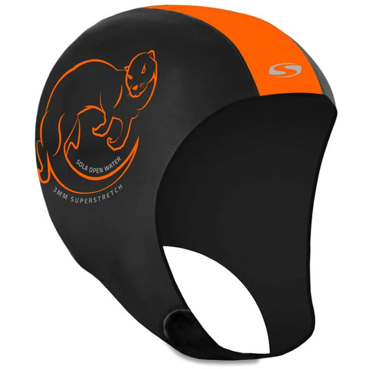 Sola Open Water 3mm Swimming Cap - Orange