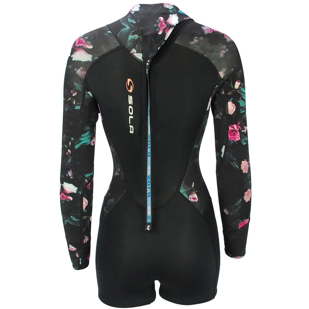 Sola Ladies BZ 3/2 Ignite Springsuit Black/Floral