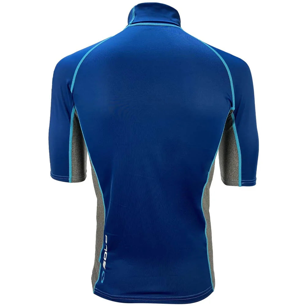 Sola Mens Short Sleeve Rash Vest Black