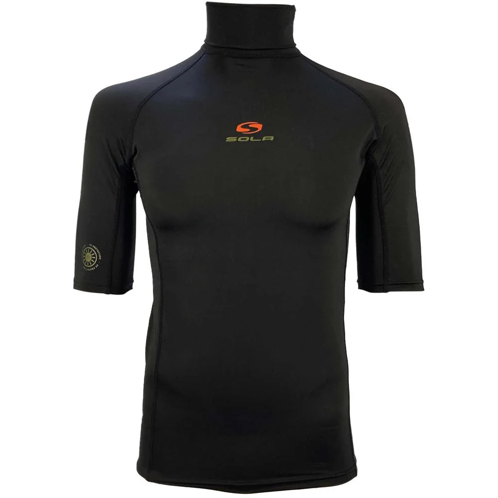 Sola Mens Short Sleeve Rash Vest Navy