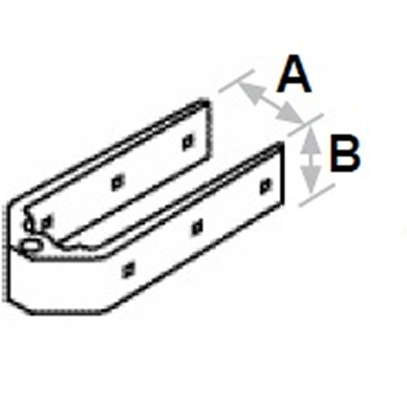 Sea Sure Bottom Rudder Gudgeons - Bushed Width 25mm