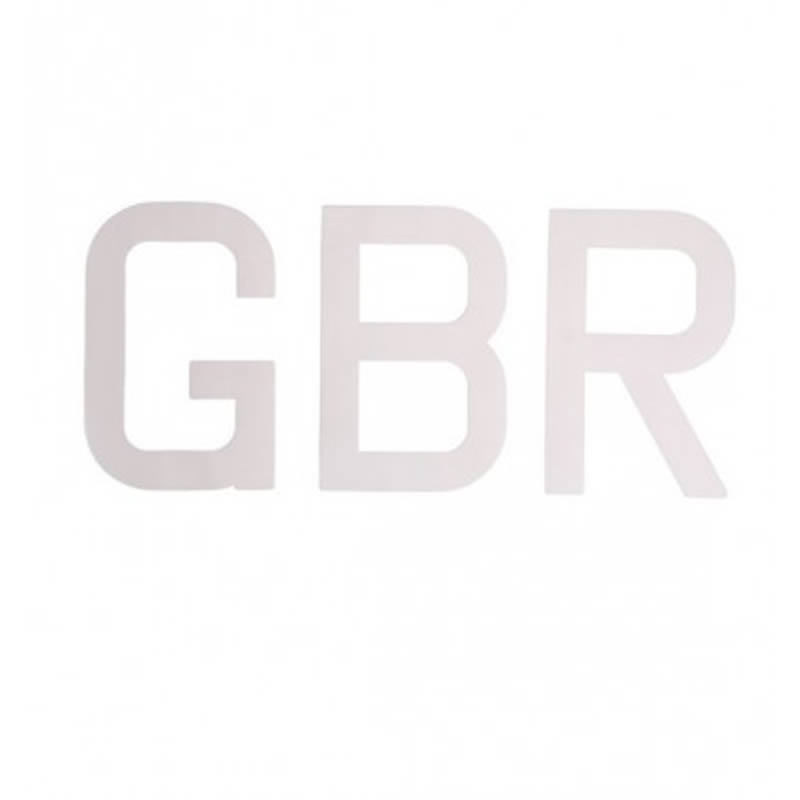 Topper GBR Championship Letters Set of 6 GBR Black