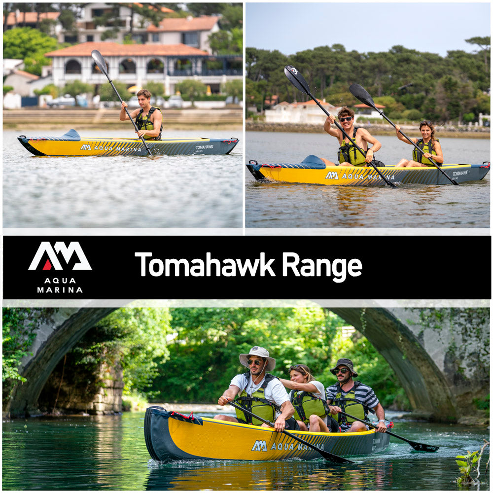 Aqua Marina Tomahawk 440 - 2 Person High Pressure Drop-Stitch Inflatable Kayak