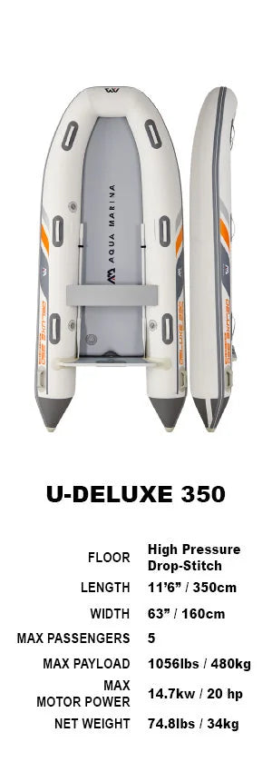 Aqua Marina Deluxe Heavy Duty U-Type Yacht Tender 3.5m