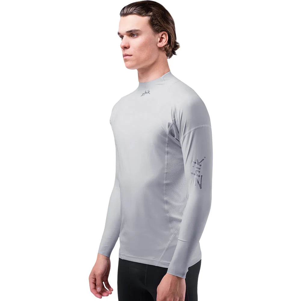 Zhik Eco Spandex UPF50+ Rash Vest Long Sleeve Platinum