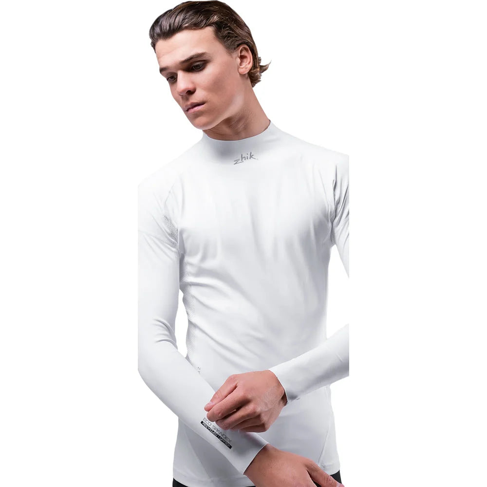 Zhik Eco Spandex UPF50+ Rash Vest Long Sleeve White