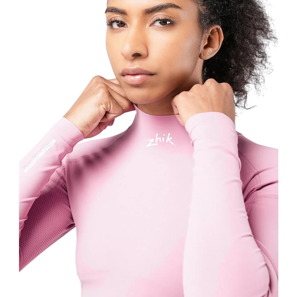 Zhik Eco Spandex UPF50+ Rash Vest Long Sleeve Womens Mauve Orchid