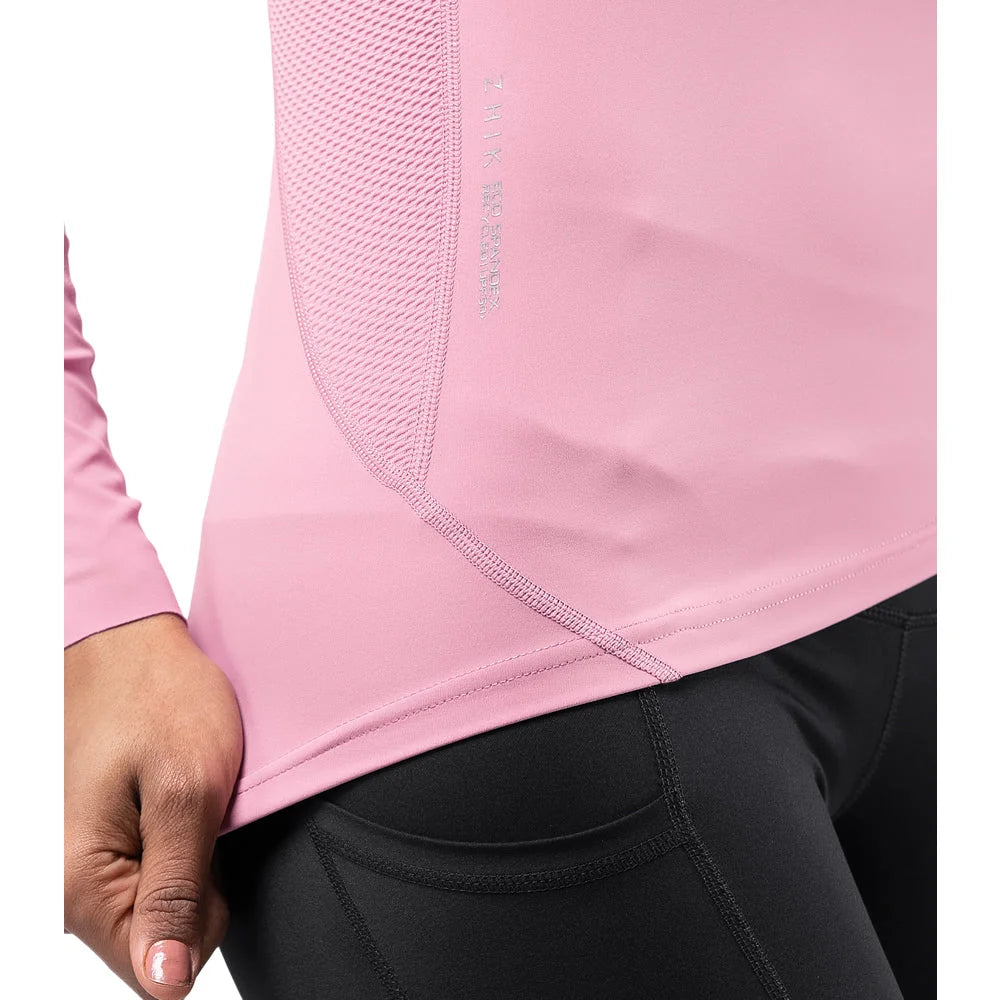 Zhik Eco Spandex UPF50+ Rash Vest Long Sleeve Womens Mauve Orchid