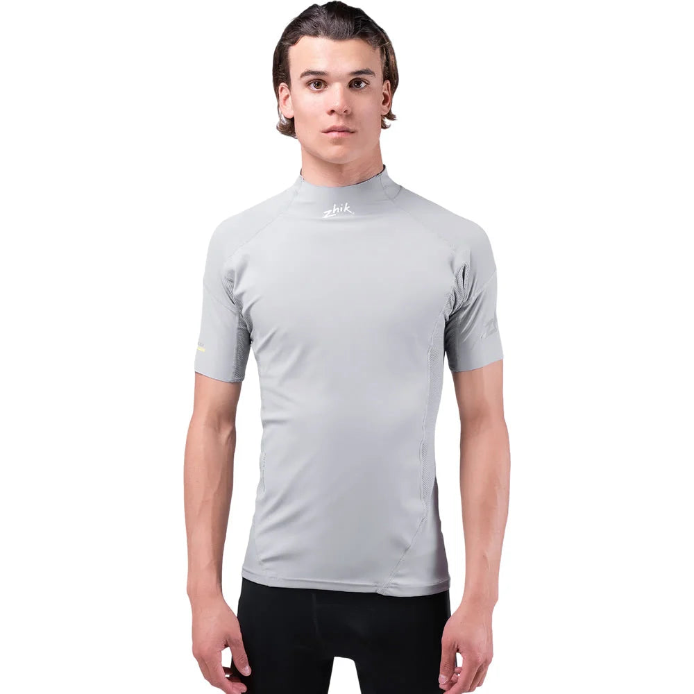 Zhik Eco Spandex UPF50+ Rash Vest Short Sleeve Platinum