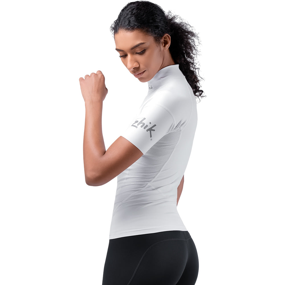 Zhik Eco Spandex UPF50+ Rash Vest Short Sleeve Womens White