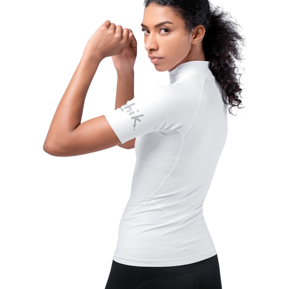 Zhik Eco Spandex UPF50+ Rash Vest Short Sleeve Womens White