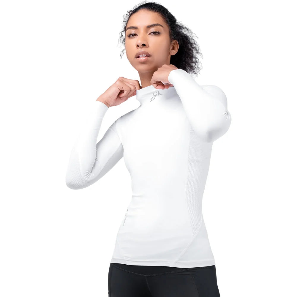 Zhik Eco Spandex UPF50+ Rash Vest Long Sleeve Womens White